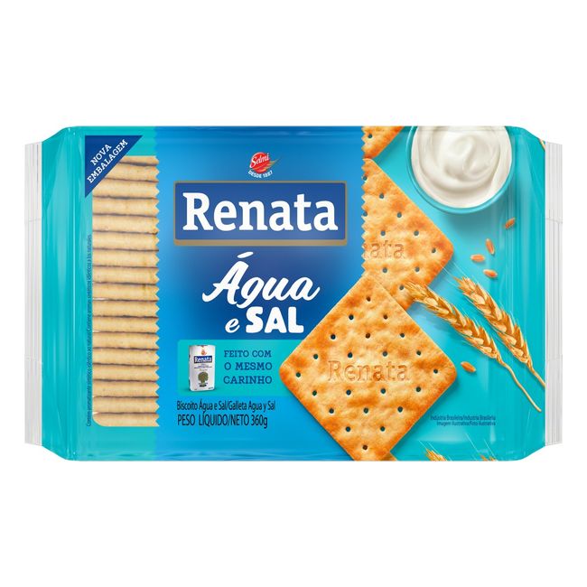 BISCOITO RENATA AGUA E SAL 360GR