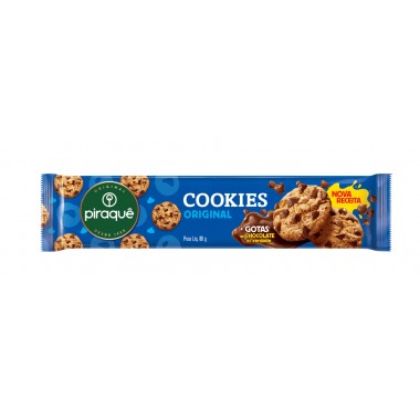 BISCOITO PIRAQUE COOKIES BAUNILHA 80GR