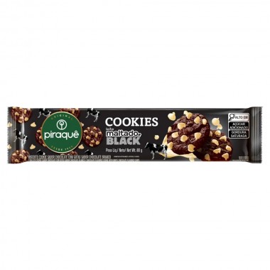 BISCOITO PIRAQUE COOKIES MALT BLACK 80G