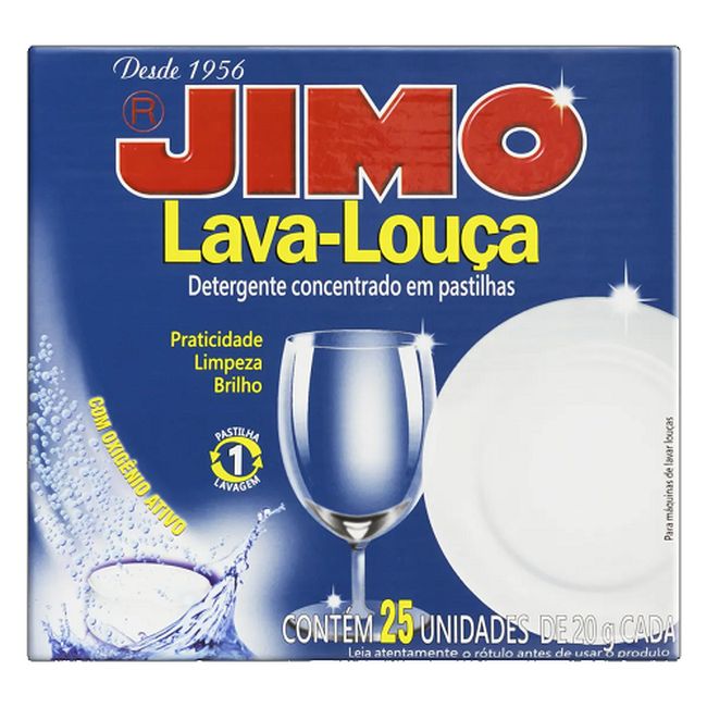 DETERGENTE LOUCA JIMO PASTILHAS 25UN