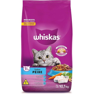 RACAO WHISKAS PEIXE 10,1KG