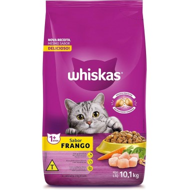 RACAO WHISKAS FRANGO 10,1KG