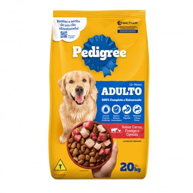 RACAO PEDIGREE CARNE FRANGO 20KG