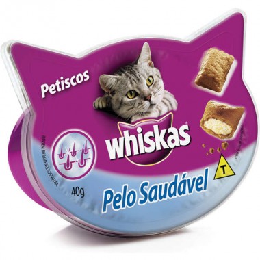 PETISCO WHISKAS PELO SAUDAVEL 40GR