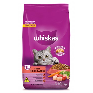 RACAO WHISKAS MIX CARNE 10,1KG