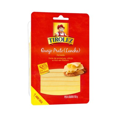 QUEIJO PRATO TIROLEZ FATIADO 150GR