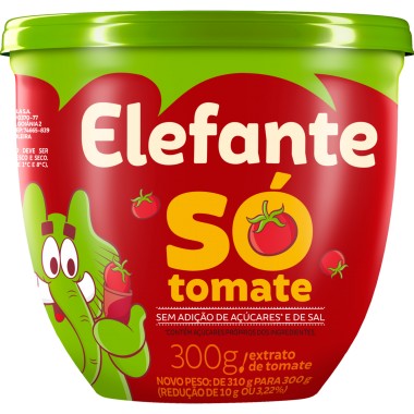 EXTRATO TOMATE ELEFANTE SO TOMATES PT300