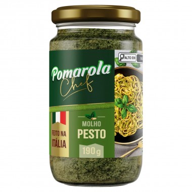 MOLHO POMAROLA PESTO CHEF VIDRO 190G