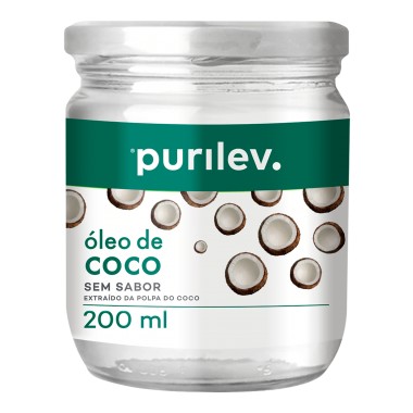 OLEO DE COCO SEM SABOR PURILEV 200ML