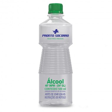 ALCOOL PRONTO SOCORRO TRAD 46 INPM 500ML