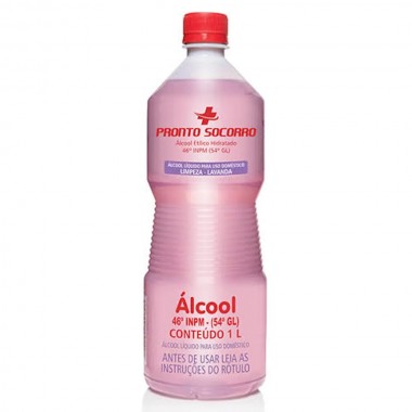 ALCOOL PRONTO SOCORRO 46INPM LAVANDA 1L