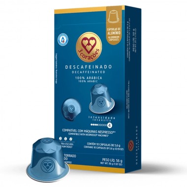 CAFE TRES CORACOES CAPS DESCAFEINADO 50G