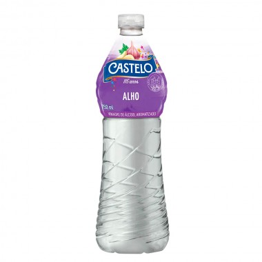 VINAGRE CASTELO ALCOOL AROM ALHO 750ML