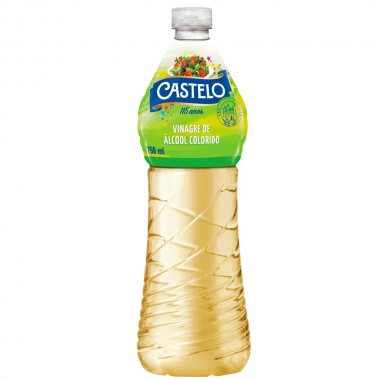 VINAGRE CASTELO ALCOOL COLORIDO 750ML