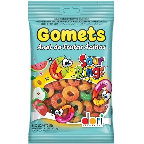 BALA DORI GOMETS ANEL FRUTAS ACIDAS 150G