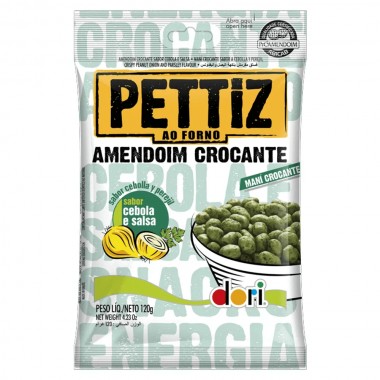 AMENDOIM PETTIZ CEBOLA SALSA 120G