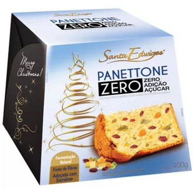 PANETONE SANTA EDW ZERO ACUCAR FRUT 400G