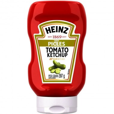 CATCHUP HEINZ PICLES 397G