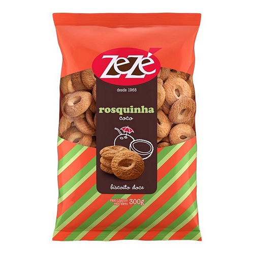 BISCOITO ZEZE ROSQUINHAS COCO 300GR