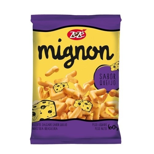 BISCOITO ZEZE MIGNON QUEIJO 60GR