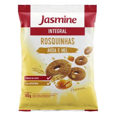 BISCOITO JASMINE ROSCA INT AVEIA/MEL 200