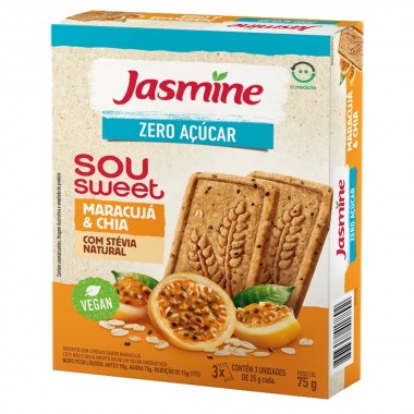 BISCOITO JASMINE SOU SWEET MARAC CHIA90G