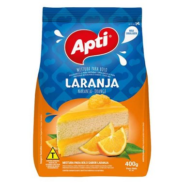 MISTURA BOLO APTI LARANJA PCT 400GR