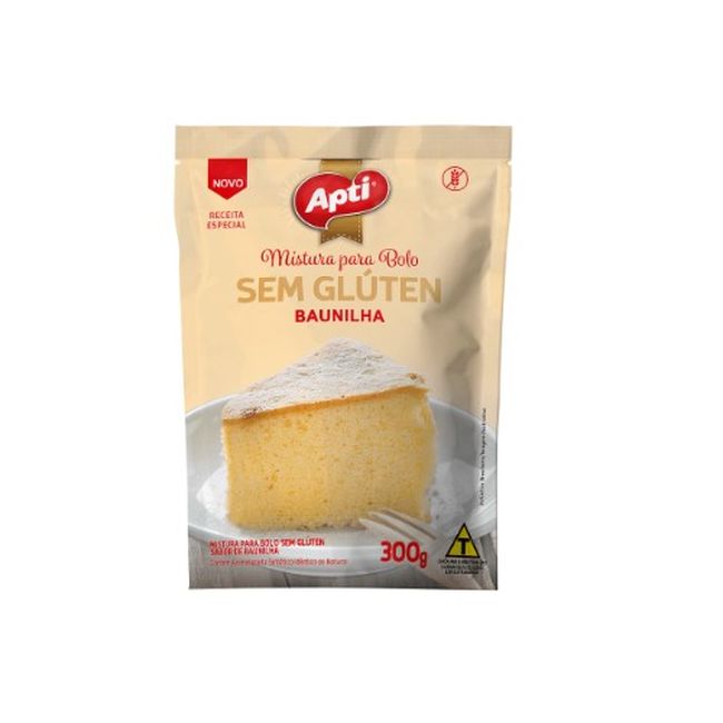 MISTURA BOLO APTI BAUNILHA S GLUTEN 300G