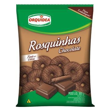 BISCOITO ORQUIDEA ROSQUINHAS CHOC 300GR