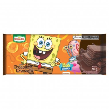 BISCOITO WAF BOB ESPONJA CHOC CROCAN 90G