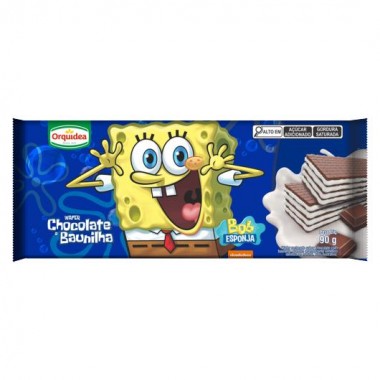 BISCOITO WAF BOB ESPONJA CHOC BAUNILH90G