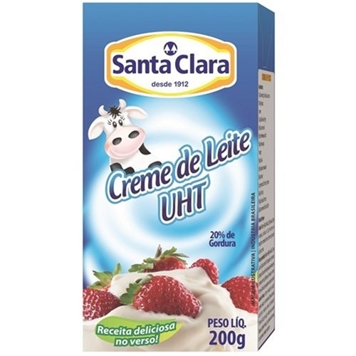 CREME DE LEITE SANTA CLARA TP 200g
