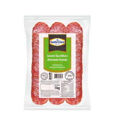 SALAME SANTA CLARA ITALIANO PACOTE 1KG SALAME SANTA CLARA ITALIANO PACOTE 1KG