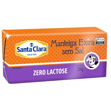 MANTEIGA ST CLARA ZERO LACTOSE S SAL 200