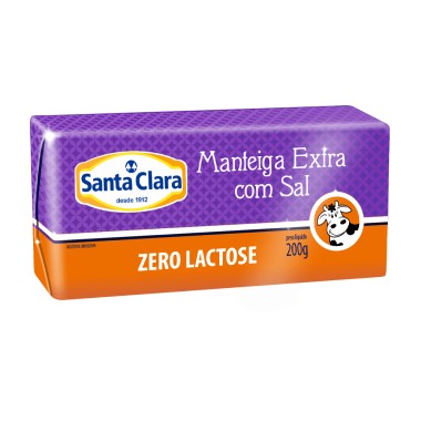 MANTEIGA ST CLARA ZERO LACTOSE C SAL 200