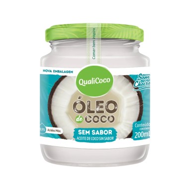 OLEO DE COCO QUALICOCO SEM SABOR 200ML