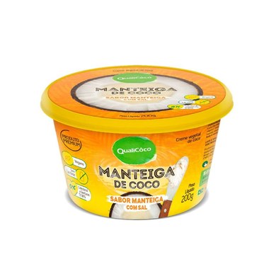 MANTEIGA QUALICOCO DE COCO C SAL 200GR