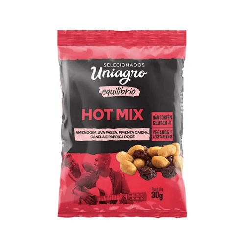 HOT MIX UNIAGRO SNACKS 30GR HOT MIX UNIAGRO SNACKS 30GR