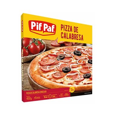 Pizza Pif Paf 460G Calabresa Pizza Calabresa (7896581302847)