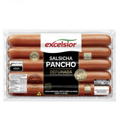 SALSICHA EXCELSIOR PANCHO 21CM 450GR