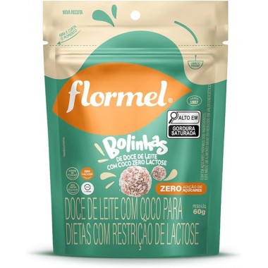 BOLINHA FLORMEL DOCE LEITE ZERO LAC 60GR