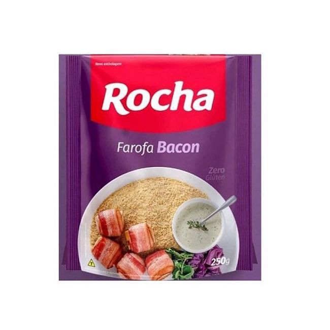 FAROFA PRONTA ROCHA BACON 250GR