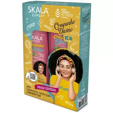 CONJ SKALA SH COND CRESPINHO 325ML