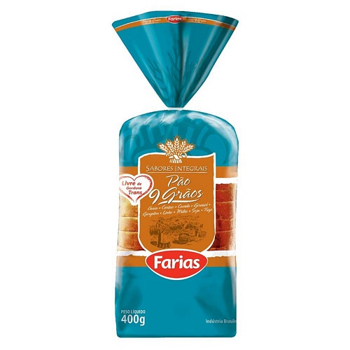 PAO FARIAS 9GRAOS 400GR