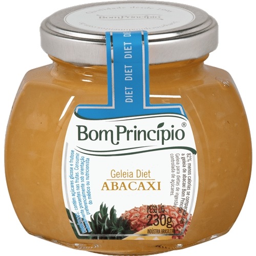GELEIA BOM PRINCIPIO DIET ABACAXI 230g