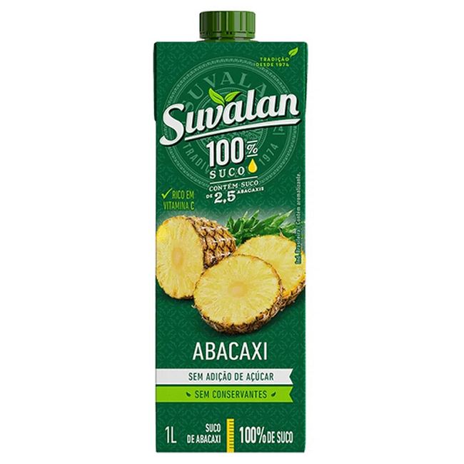 SUCO SUVALAN ABACAXI S ACUCAR 1L