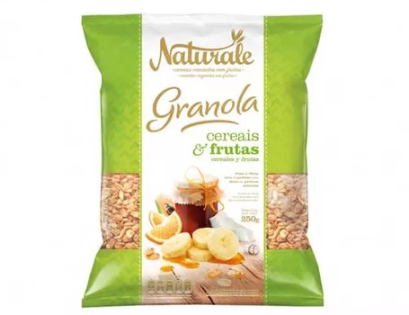 GRANOLA NATURALE CEREAIS FRUTAS 250GR