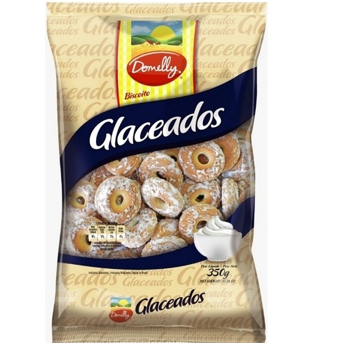 BISCOITO DOMELLY GLACEADOS BRANCO 350GR