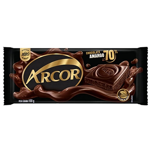 CHOCOLATE ARCOR AMARGO 70 80GR