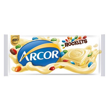 CHOCOLATE ARCOR ROCKLETS BRANCO 80GR